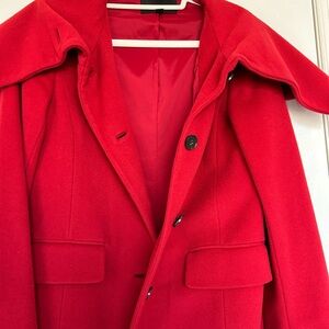 Vibrant Red Coat-Ann Taylor